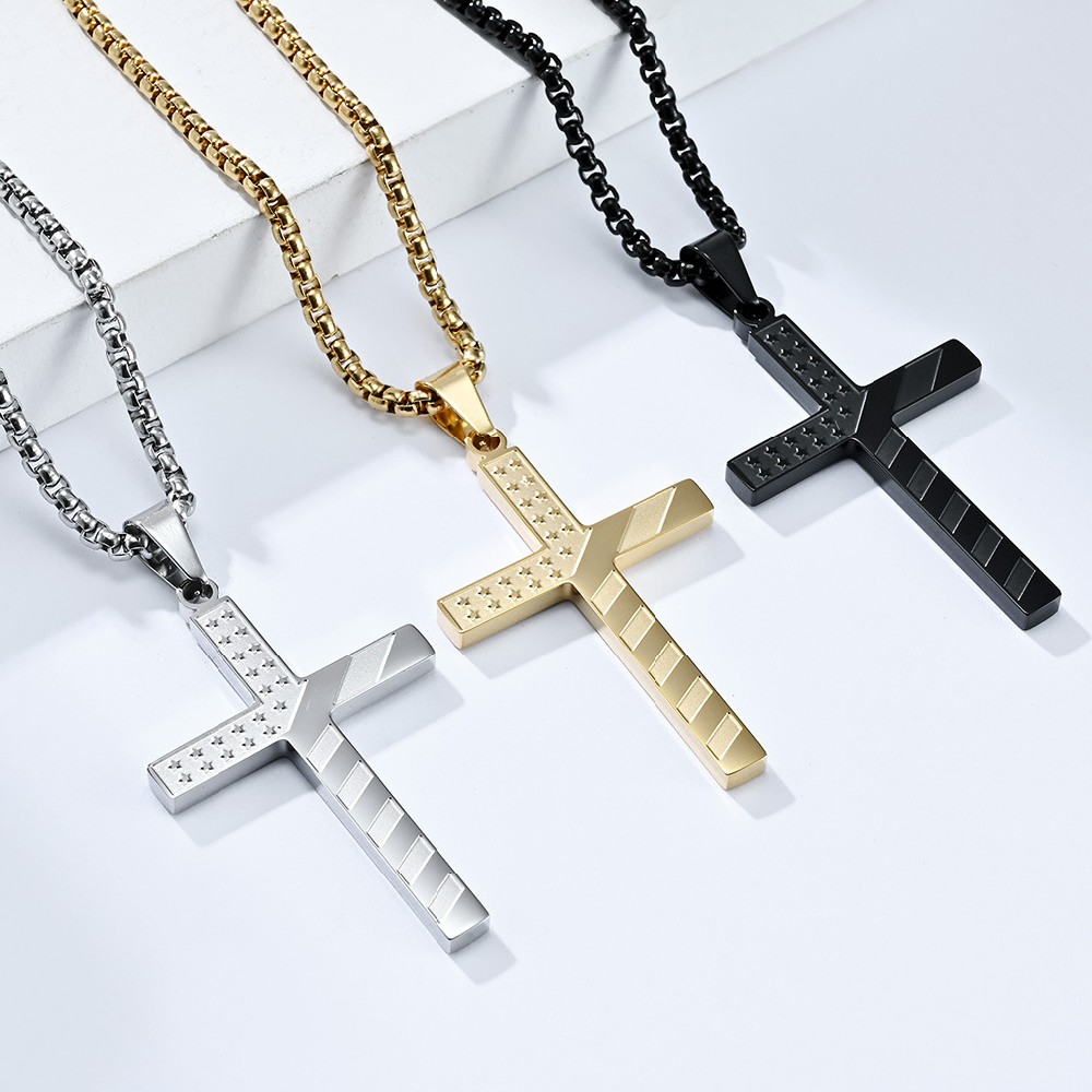 new design stainless steel cross Necklace