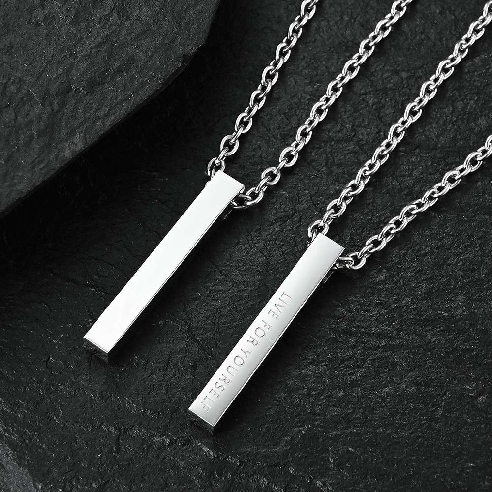 stainless steel solid color design Necklace