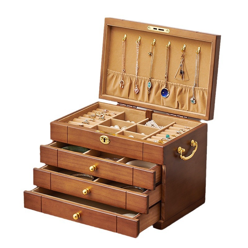 High quality custom solid wood Jewery packing box